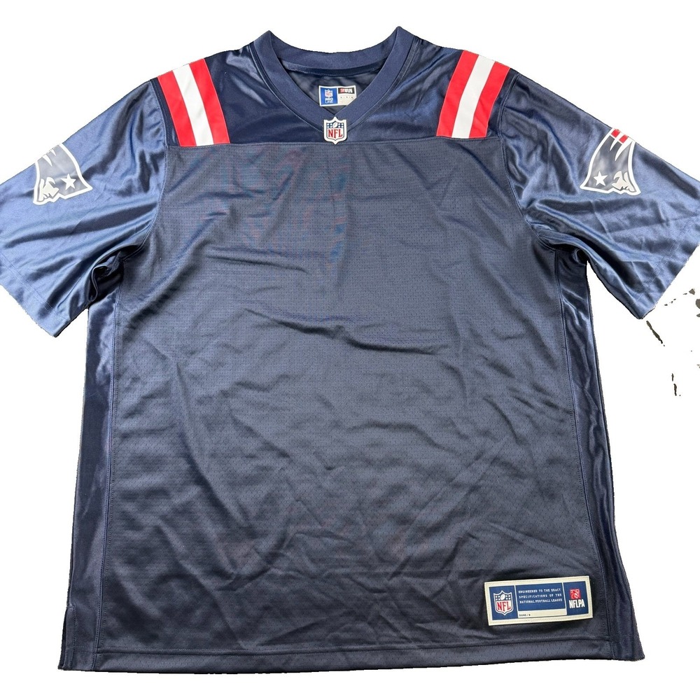 NFL Mens New England Patriots NFL Pro Line Navy Blue Jersey XL NWT